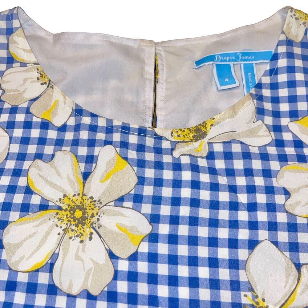 Draper James Dress Gingham Floral Shift - Picture 8 of 10